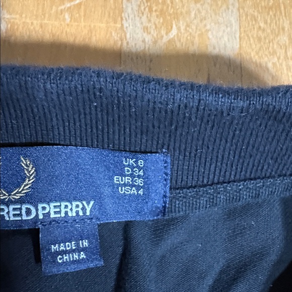 Fred Perry Black Polo Dress with White Accents - Picture 6 of 11